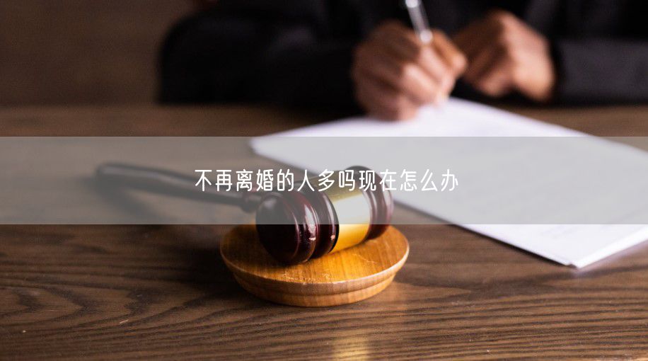 不再离婚的人多吗现在怎么办