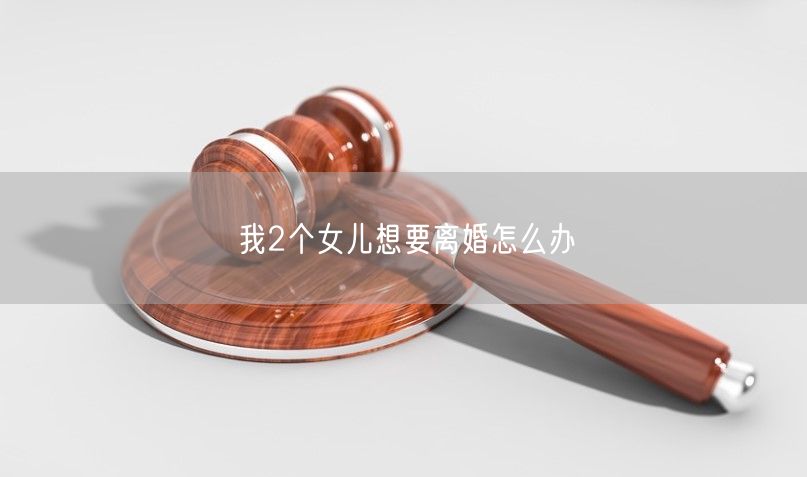 我2个女儿想要离婚怎么办